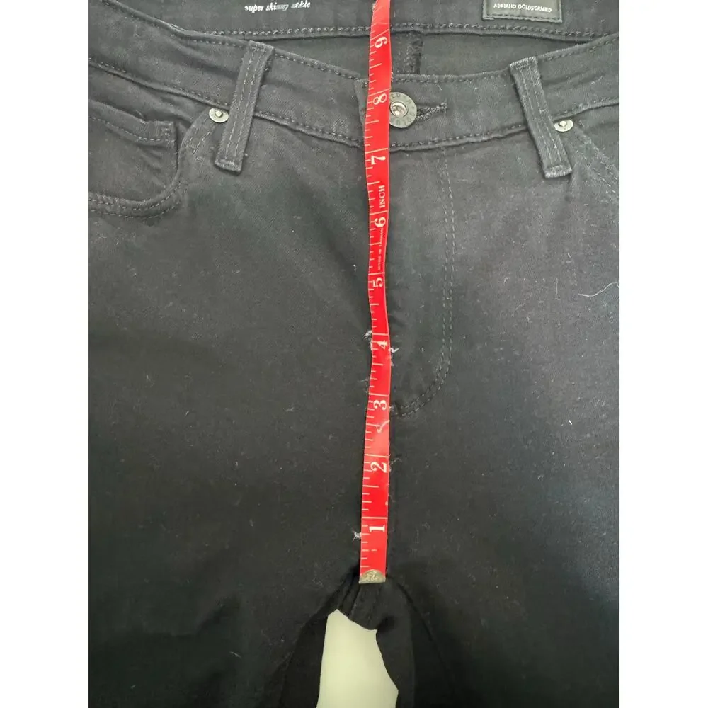 AG Jeans Adriano‎ Goldschmied Super Skinny Ankle Black Size 27